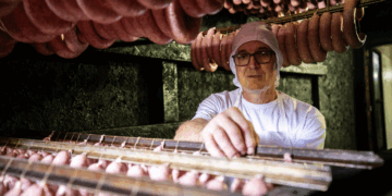 A comida típica da colônia